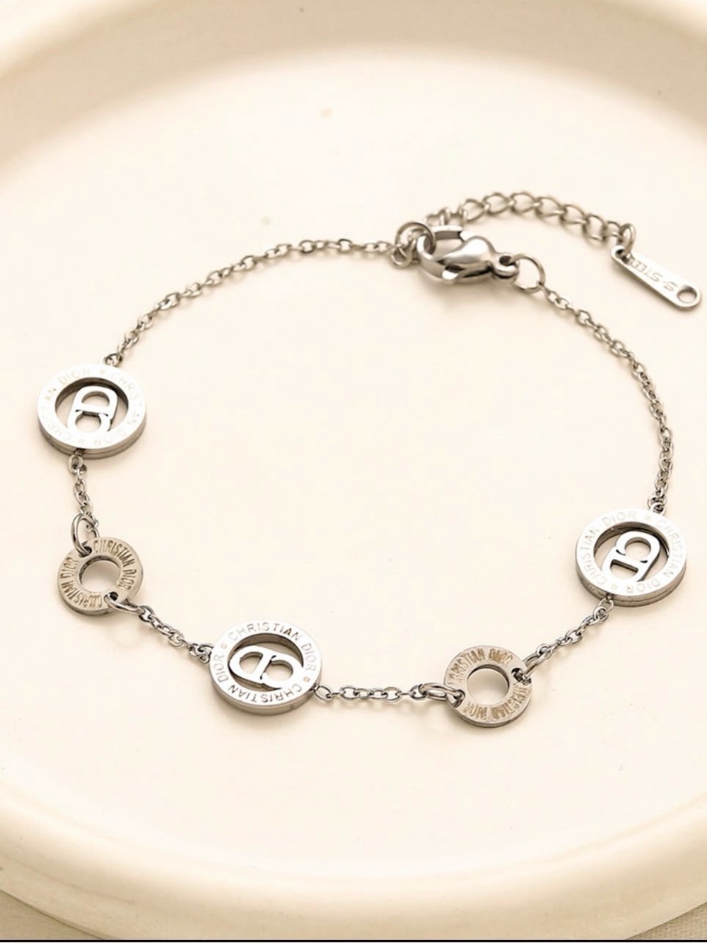 Designer-Inspired CD Chain Bracelet - Designer-Inspired